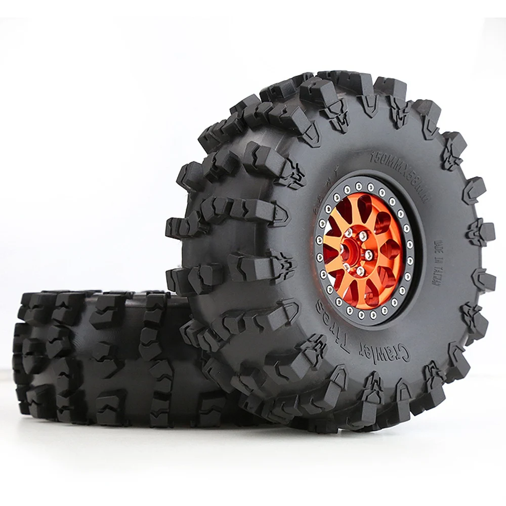 ODIES-4 قطعة 150 مللي متر معدن 2.2 Beadlock عجلة ريم الإطارات مجموعة ل 1/10 RC الزاحف سيارة محوري SCX10 الشبح كابرا Traxxas TRX4 D90