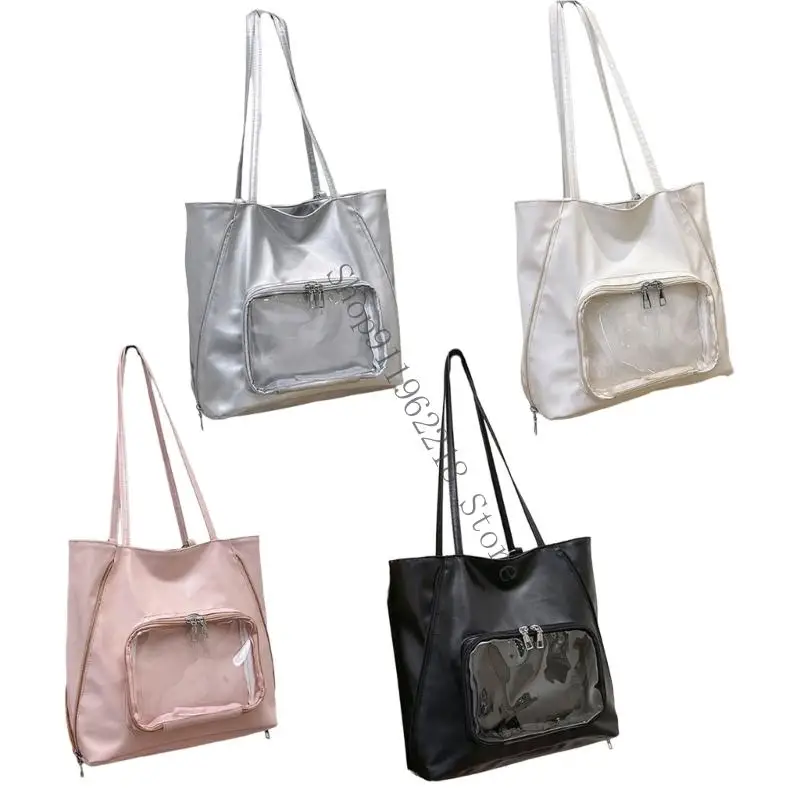 

Spacious Work Bag Practical PU Undearm Purse Casual Backpack Everyday Shoulder Bag For Office Travel Business Essential 066F