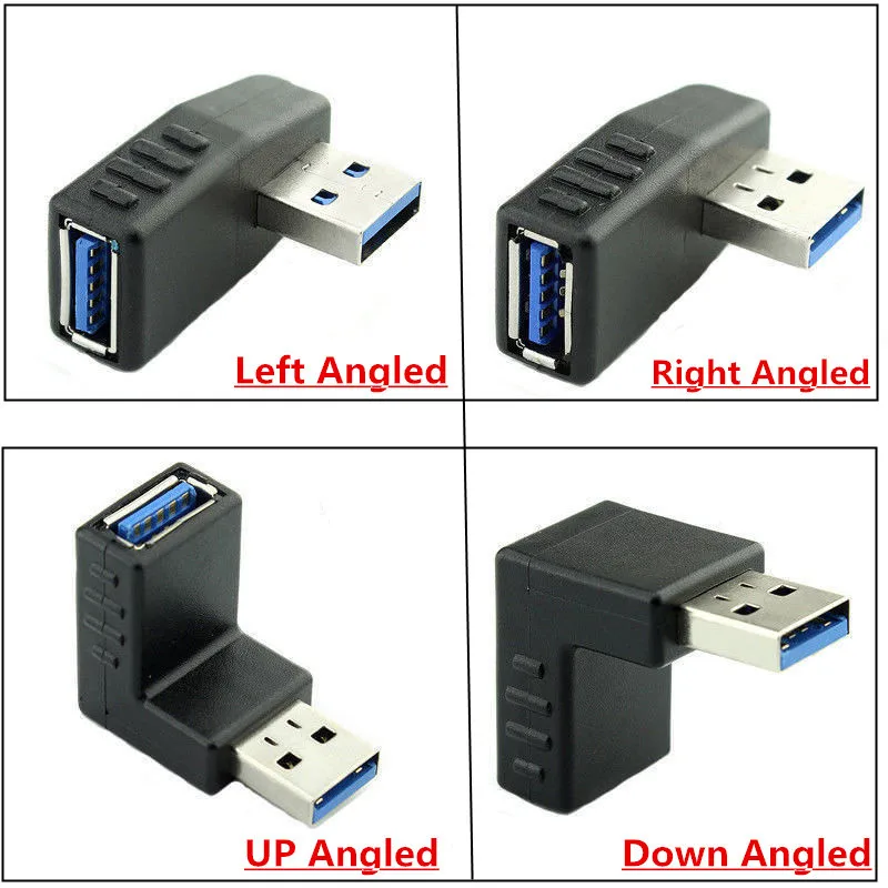 

USB 3.0 extension elbow USB 3.0 AM * AF adapter