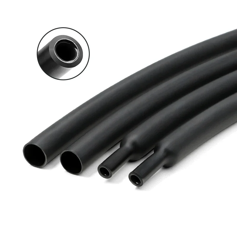 1M With Glue Dual Wall 3:1 Heat Shrink Tube 1.6/2.4/3.2/4.8/6.4/7.9/9.5/12.7/30/50mm Shrinkable Tubing Adhesive Wrap Wire Sleeve