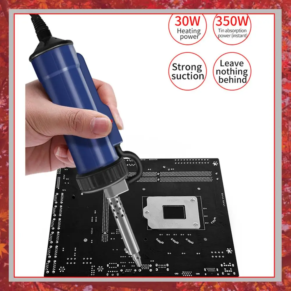 

Вакуумный паяльный пистолет BBT-580 (110В/220В) 30 Вт с 3 насадками для удаления припоя и пайки