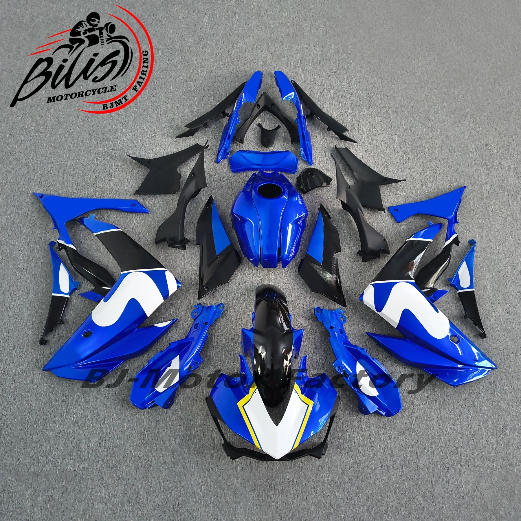 Motorcycle Fairing Kit for Yamaha R25 15-18 Years R3 2015 2016 2017 2018 Body fairing Bright Black Red 6
