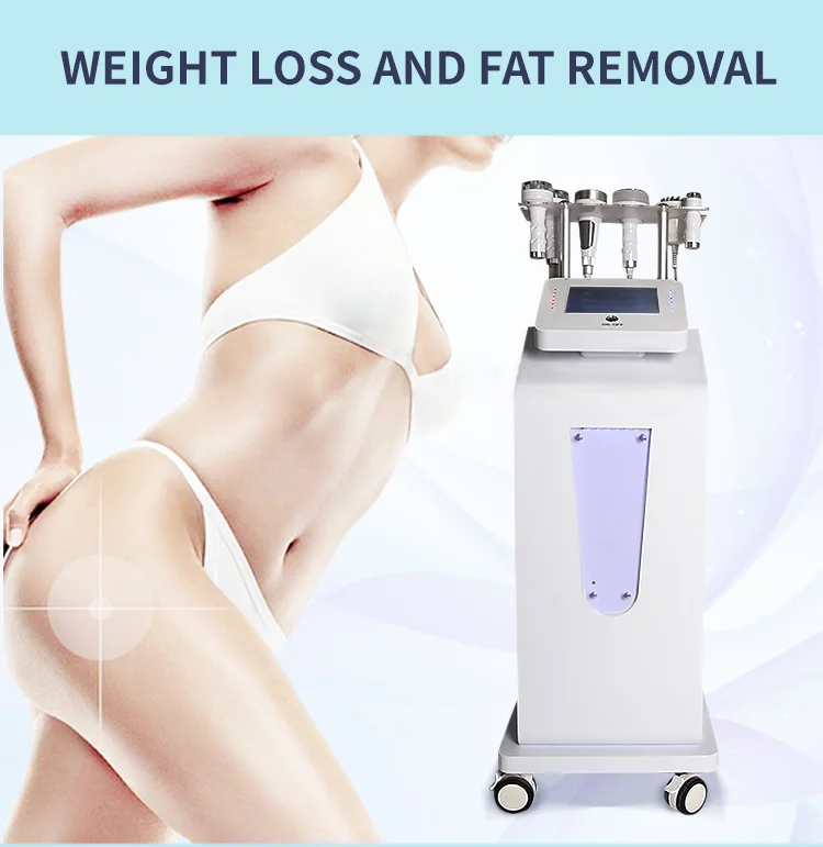 Hot 6 in 1 Vacuum Body Massager 80K Cavitation Slimming Anti-aging Liposuction Muscle Massager Weight Loss Beauty Machine