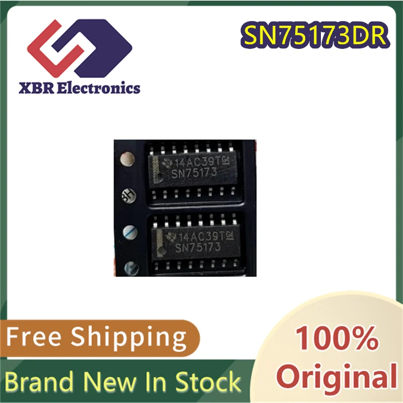 

(10/50 pieces) SN75173DR SN75173 SOP-16 SMD IC Four differential line receiver chip New original authentic spot free shipping