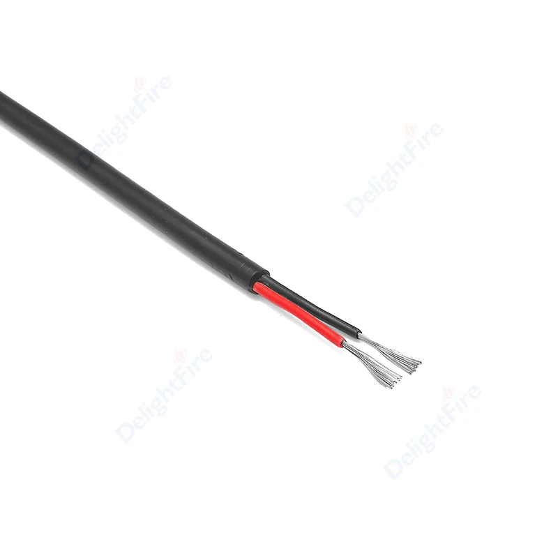 2 Core Sheathed Wire Cable 28/26/24/20/18/16/22/20/18/16/14AWG LED Extension Cable Electrical Wire For LED Strip Speaker Audio