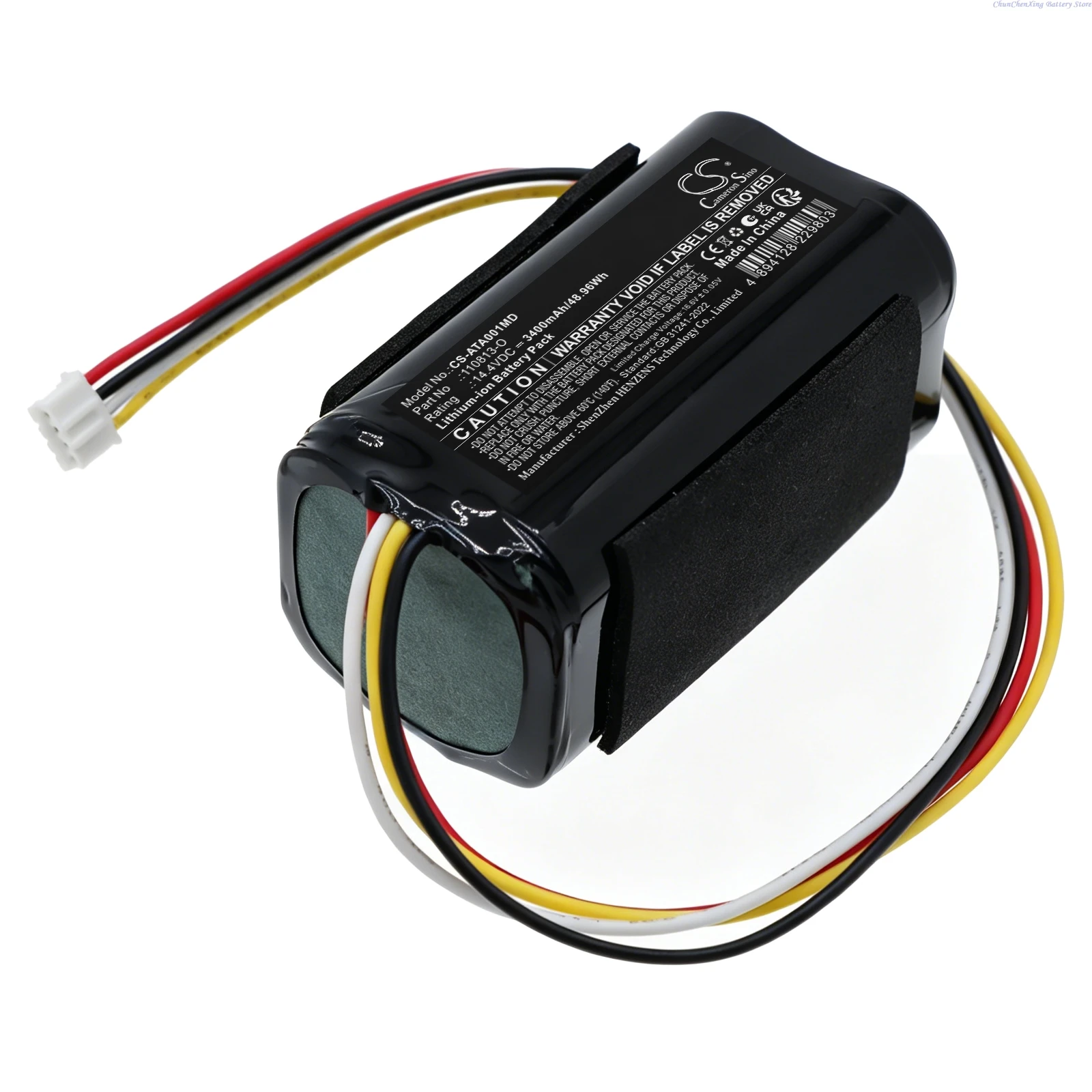 100% NEW 14.4V 3400mAh Replacement Battery for Atmos Vivanotec Aspirator Medical 110813-O