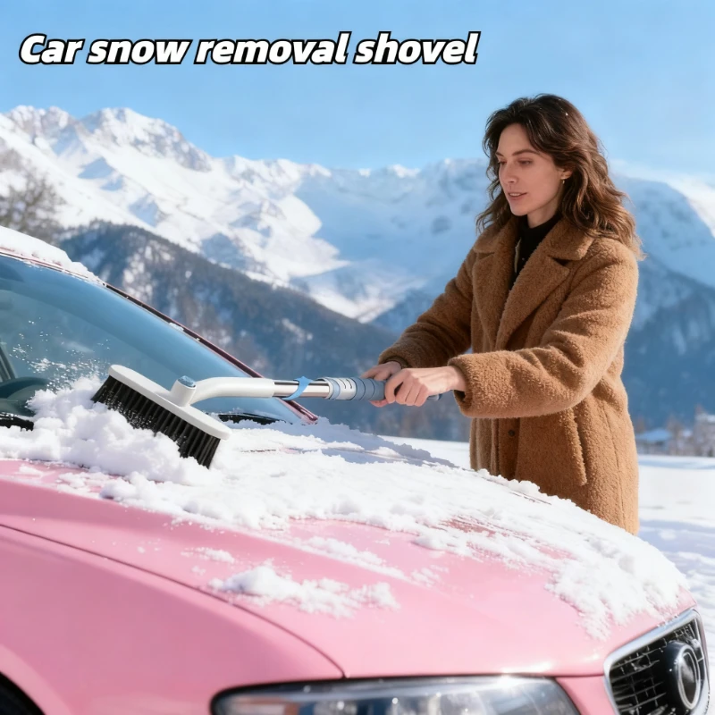 

НОВАЯ автомобильная лопата для снега, многофункциональный инструмент для удаления снега на лобовом стекле, инструмент для очистки льда, размораживание метлы