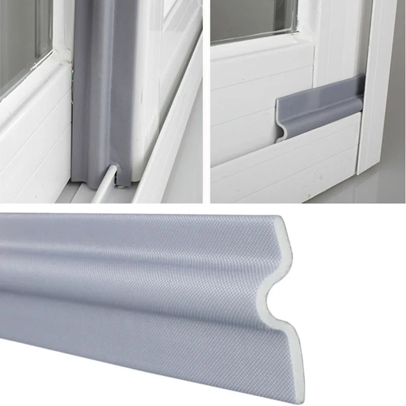 2/4/6M Door and Window Windproof Thermal Self-adhesive Sealing Strip Push and Pull Window Gap Sound Insulation Windproof Sticker