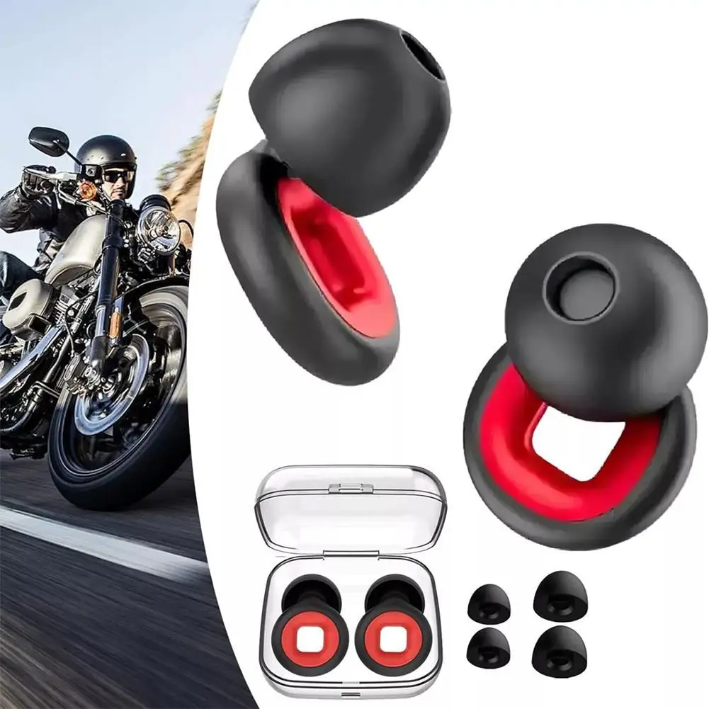 

Fashion Motorcycle Noise Reduction Earplugs Windproof Sleep Earplugs Anti-noise Mute Sleep Learning Soundproof Earplug
