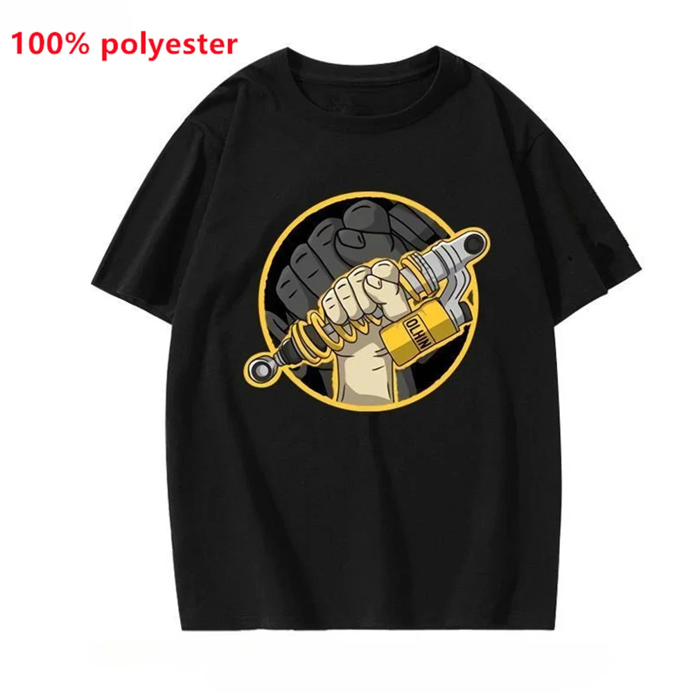 Desktop_Amazing Tees Men Ohlins Shock Suspension Car Motorcycle Sport Racing T Shirt Summer Casual Oversized men's Short sleeve