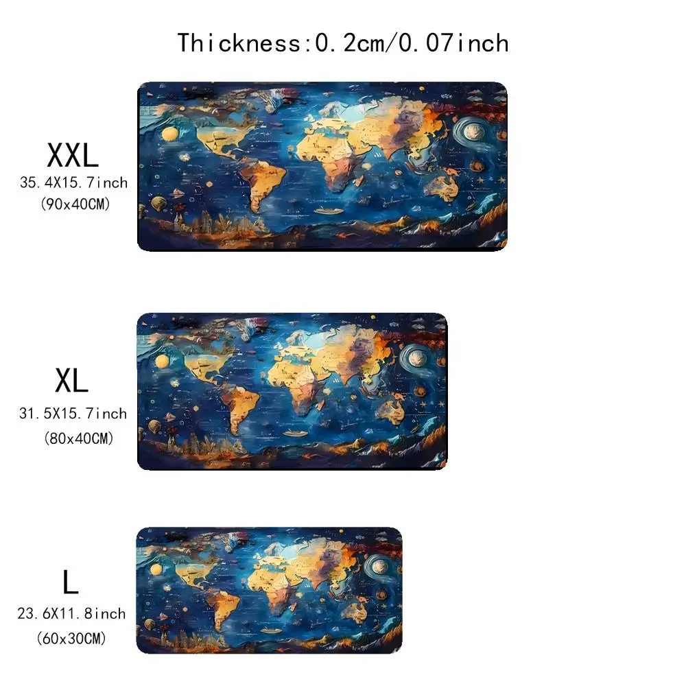 

Mouse Pad Oversized lock edge mouse pad for gaming computer keyboard and desk