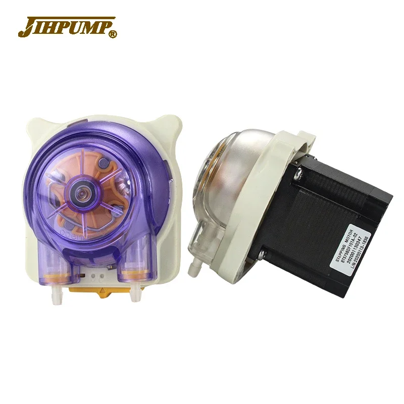 

JIHPUMP DC 12v 24v 110v 220v 1000ml Small Mini Micro Best Peristaltic Pump Stepper Motor Water Liquid Dosing Hose Pumps Parts