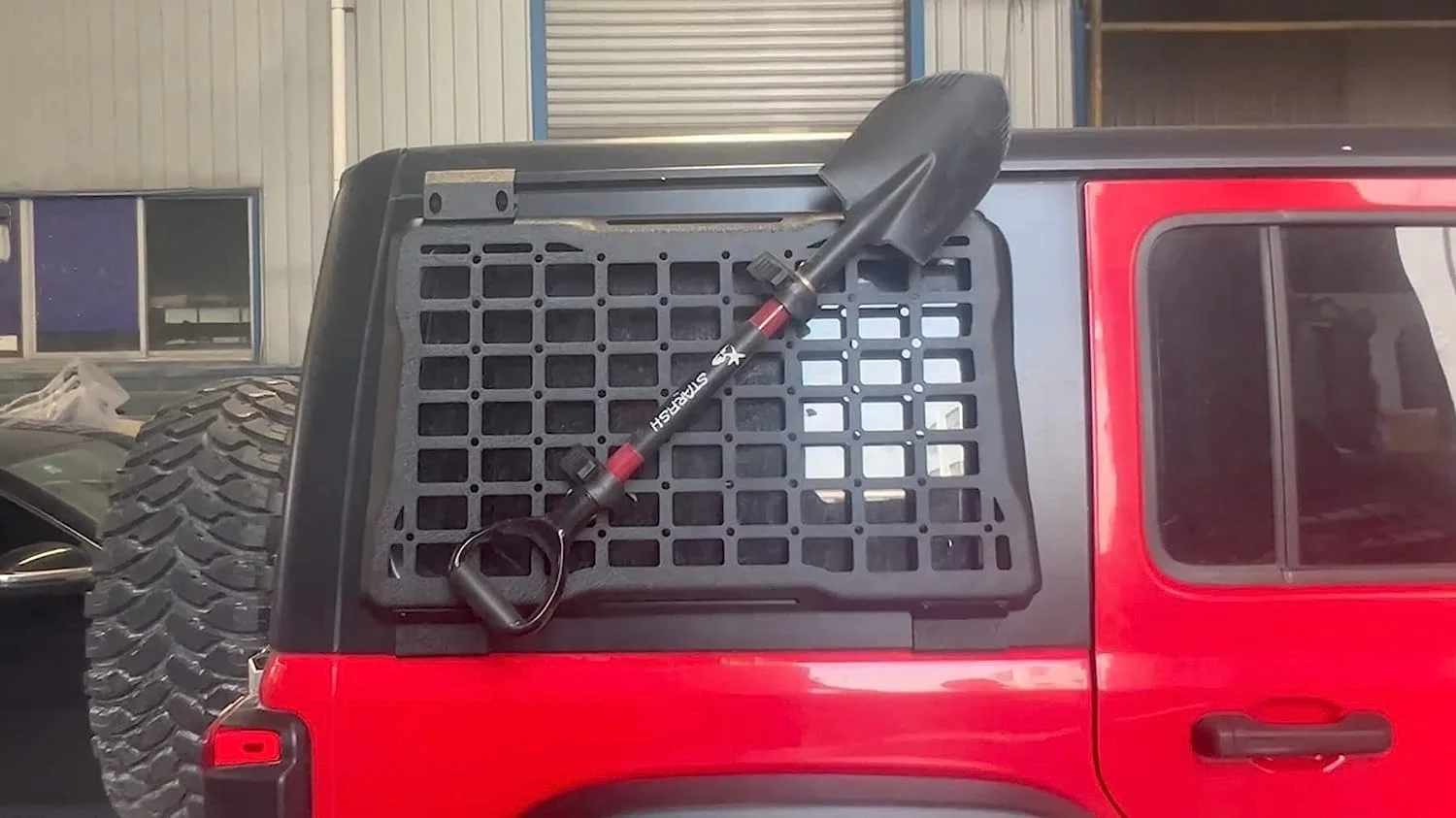 Steel Rear Window Storage Panel Protective Covers 1 pair For Jeep Wrangler JL