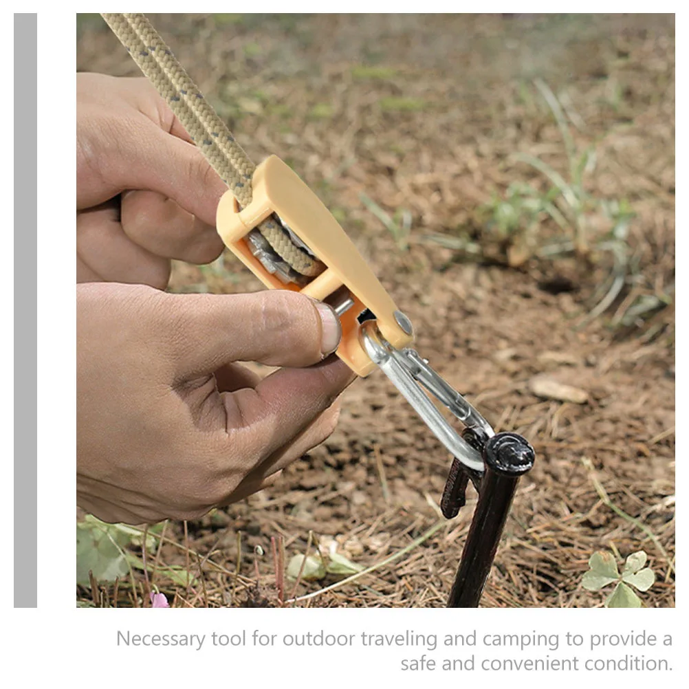 

Tent Rope Adjustable Camping Cord with Alloy Tensioner Durable Hiking Backpacking Windproof Reflective Rope Tent Tensioner