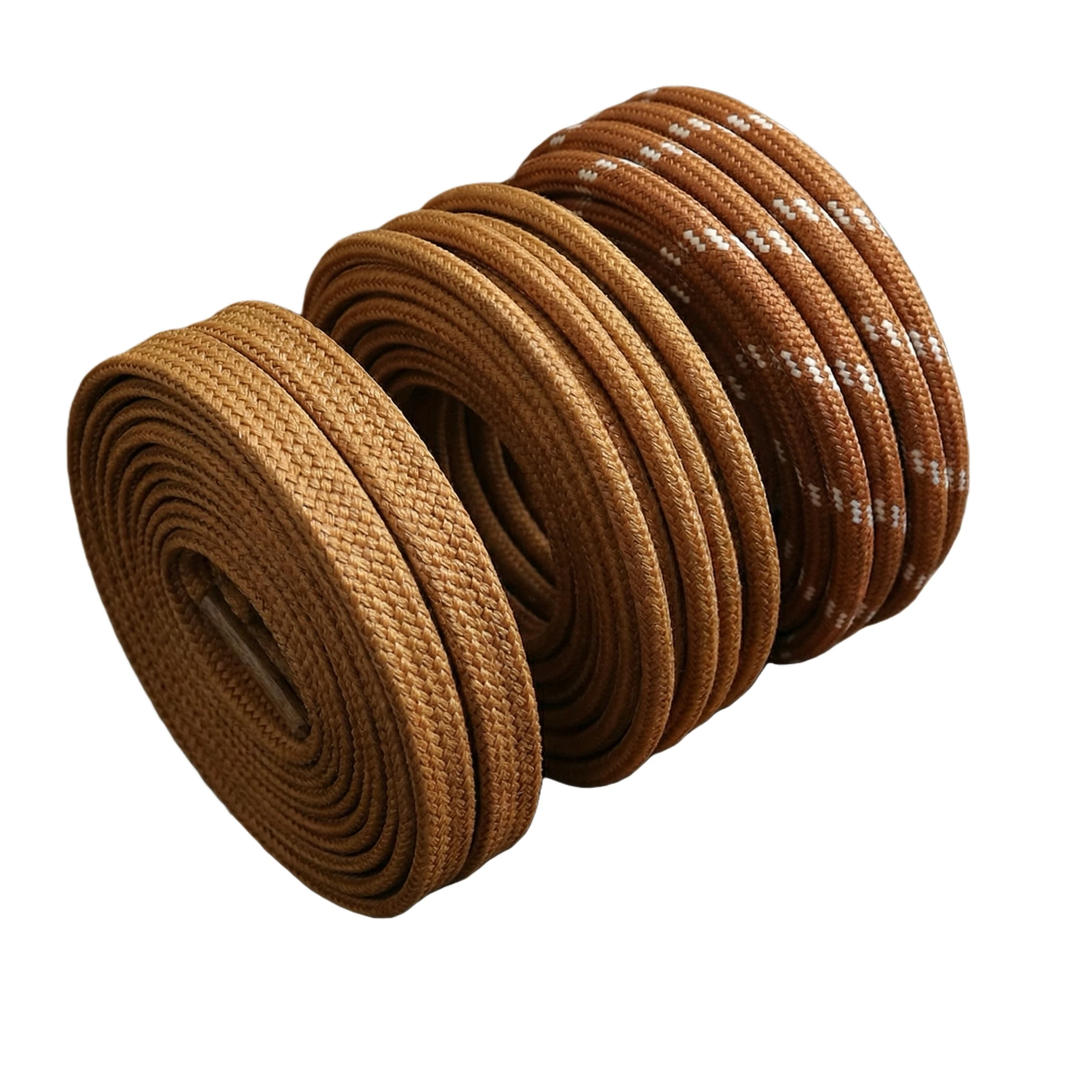 3 pares de cordones planos redondos AF1 marrón trigo-cuerdas de repuesto de otoño para zapatillas deportivas de lona de baloncesto de alta calidad