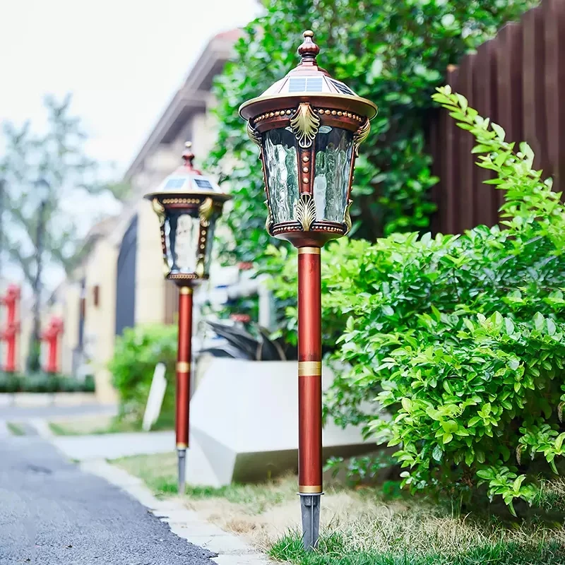 

Solar light Outdoor garden light Super bright waterproof lawn light Plug-in European outdoor garden villa landscape