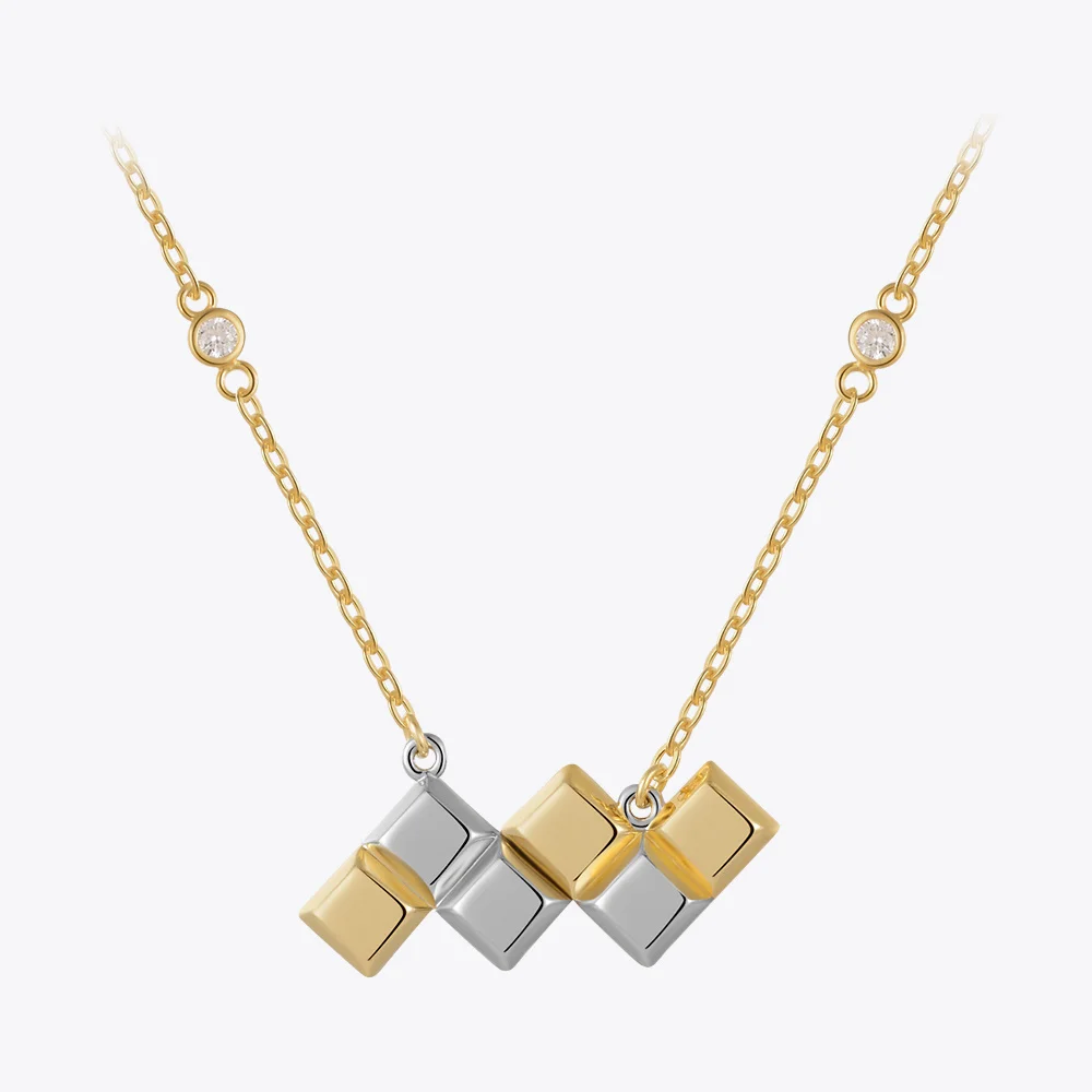 

ENFASHION Chocolate Chains Pendants Necklace For Women's 18K Gold Plated Necklaces Collares Fashion Jewelry Party Daily P223312