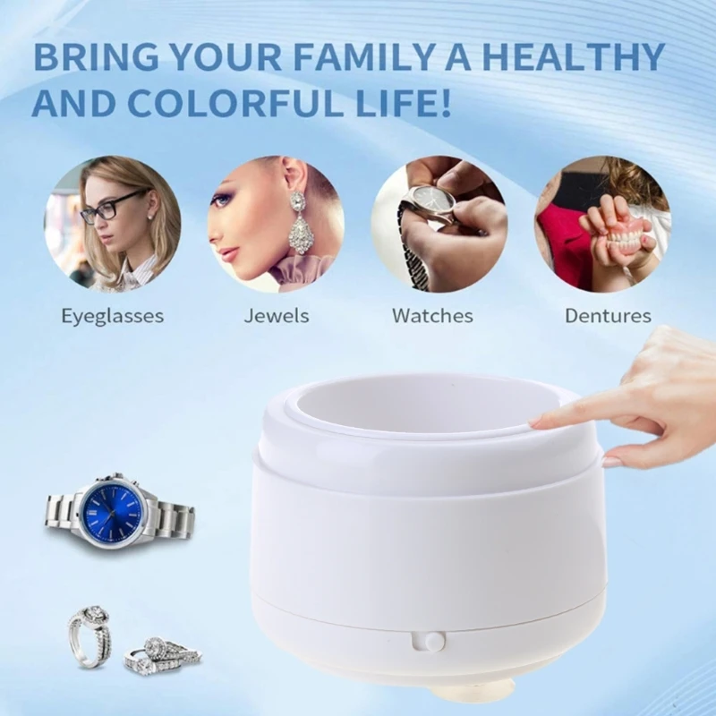 D0AB Ultrasonic Cleaner Jewelry Cleaner Professional Ultrasonic Cleaner Portable