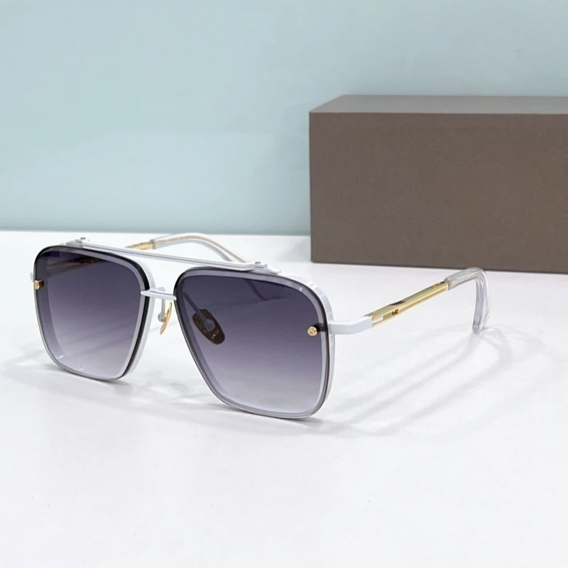 DITAA MACH-SIX LIMITED Luxe Designer Merk Mannen Zonnebril vrouwen Pilot Legering Outdoor Brillen Shades Voor Zon