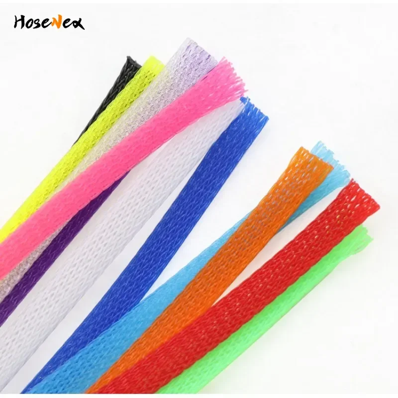 Rura ochronna na kabel USB myszy, rozmiary 3/4/6/8/10mm, rozciągliwa osłona kablowa z plecionki PET, odporna na ognie, 2-20M