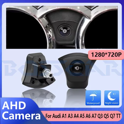 Front View Car Camera For Audi A1 A3 A4 A5 A6 A7 Q3 Q5 Q7 HD Night Vision Fisheye Camera Parking Monitoring System