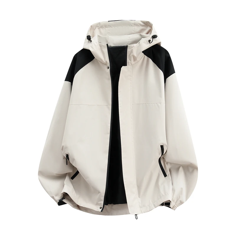 

Outdoor Sports Jaet Men's Casual Hooded Polyester Fabric Spring Autumn New Sle Youth ular Couples Matching Coat