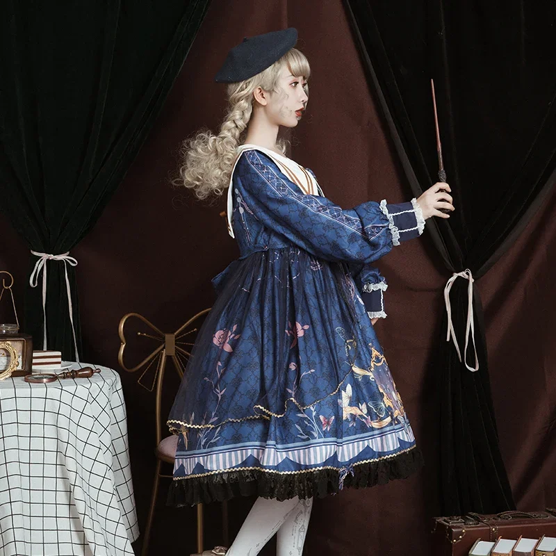 Flying Butterflies ~ Sweet Long Sleeve Lolita Dress by OCELOT 2026