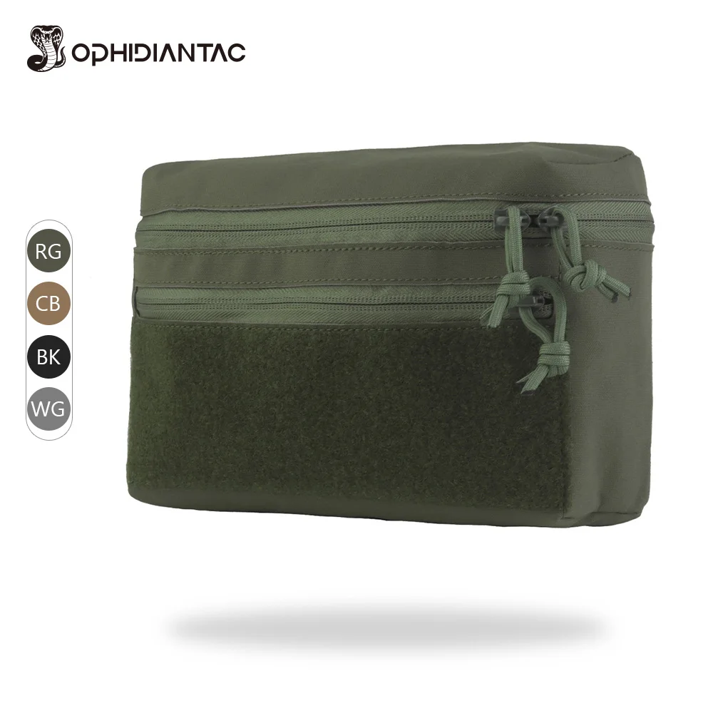 

OPHIDIANTAC Универсальный подсумок для хранения мелочей на липучке с креплением MOLLE для плитоносок, для охоты и активного отдыха