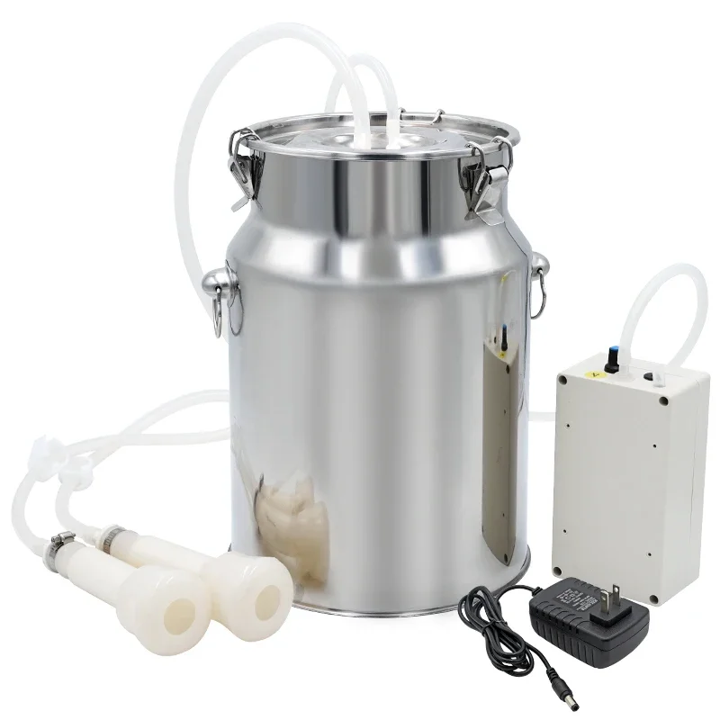 Portable10L Electric Sheep Cow Milking Machine Speed Adjustable Automatic Stopping Milk Machine for Dairy Farm