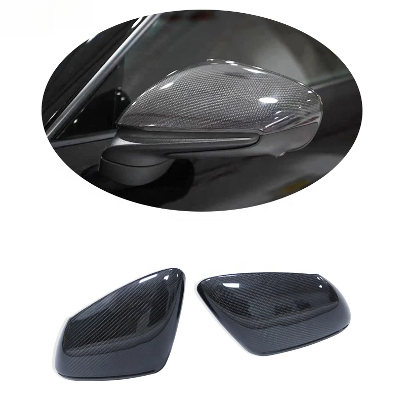 

Dry Carbon Fiber Rear View Mirror Cover Replacement for 911 992 2019 LHD