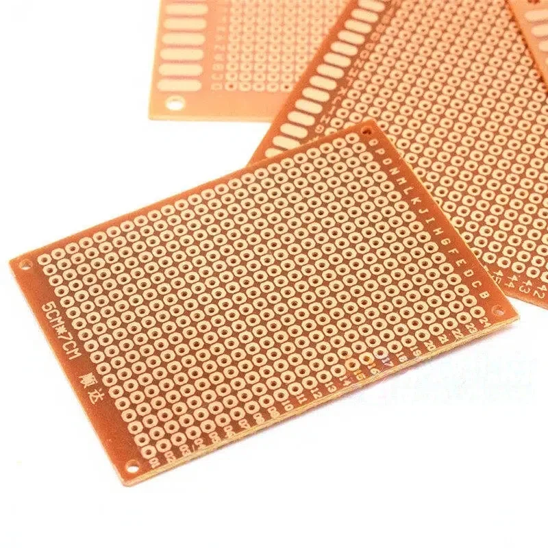 1/10PCS 5*7CM 7x9cm 9x15cm PCB Breadboard Protoboard Single-Sided Universal Printed Circuit Boards 2.54 MM Thick DIY Set Yellow