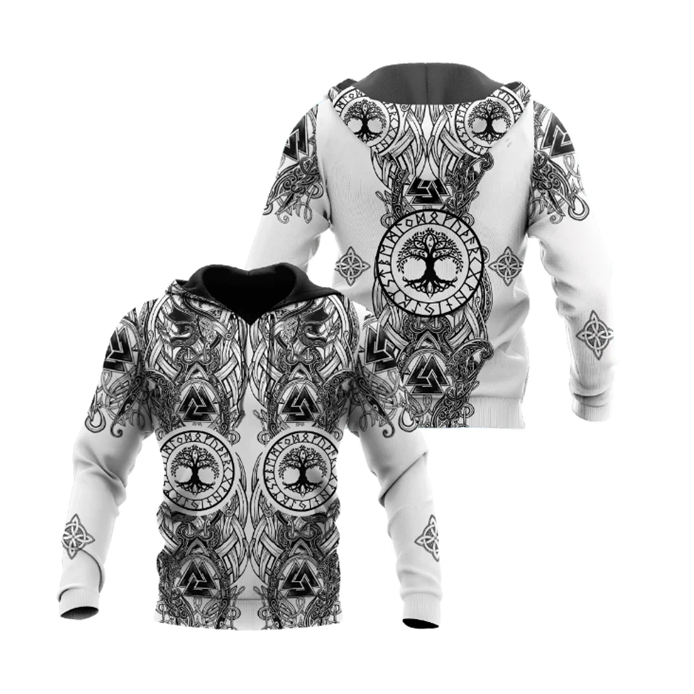 الخريف الرجعية هوديس للرجل البلوز العصرية الرجال القبلية الوشم رمز مطبوعة الرجال جديد Harajuku كنزة قطيفة ملابس رجالي