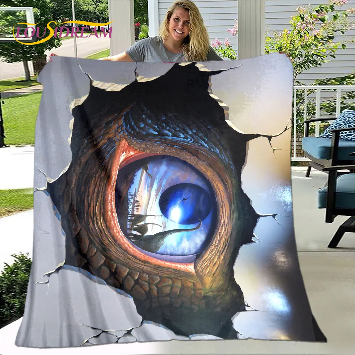 

3D Illusion,Vision,Organism Blanket,Flannel Blanket Throw Blanket,Warm Blanket for Home Living Room Bedroom Beds Sofa Picnic kid