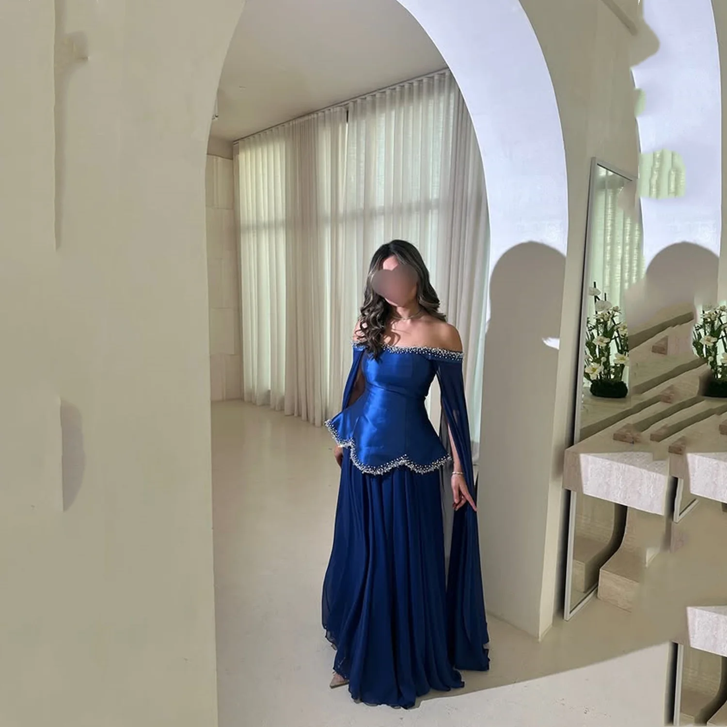 

Aileen فساتين سهرة Prom Dresses for Special Occasions Robes De Soirée Blue Luxurious Women's Evening Dresses Платье Вечернее