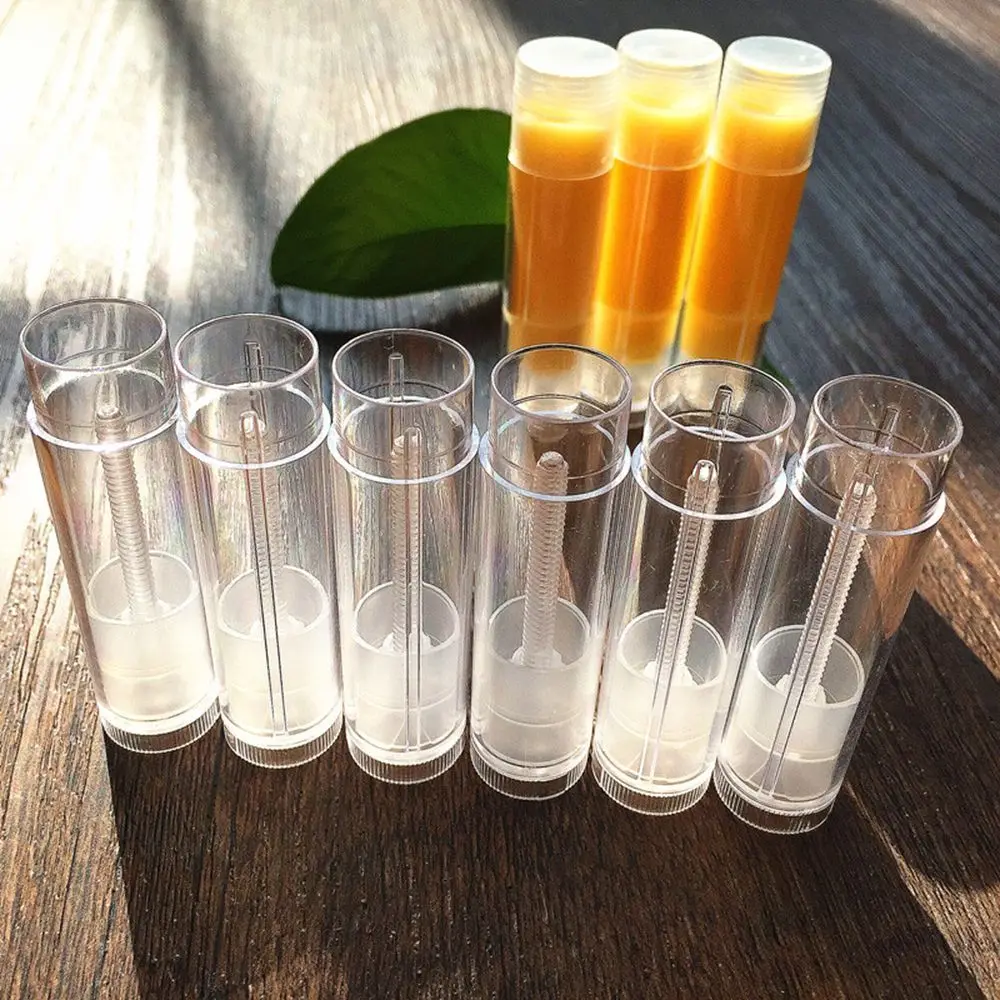 Sale Fashion 10pcs Empty 5g Lip Balm Tubes Lipstick Bottles Transparent Cosmetic Containers