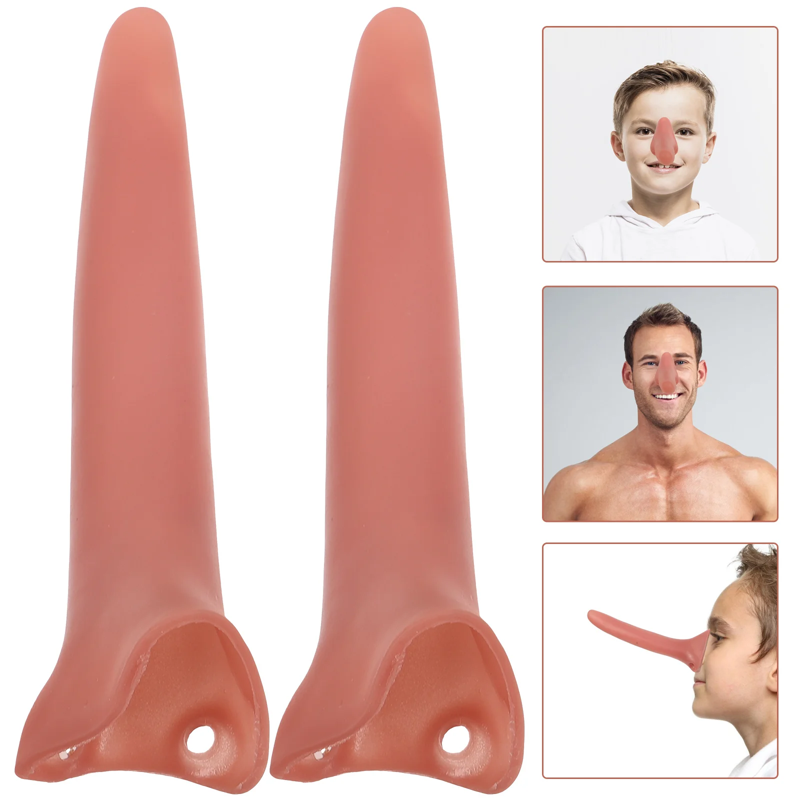 

2 Pcs Joke Props Witch Nose Halloween Accessories Wing Party Cosplay Plastic Role Playing Costume