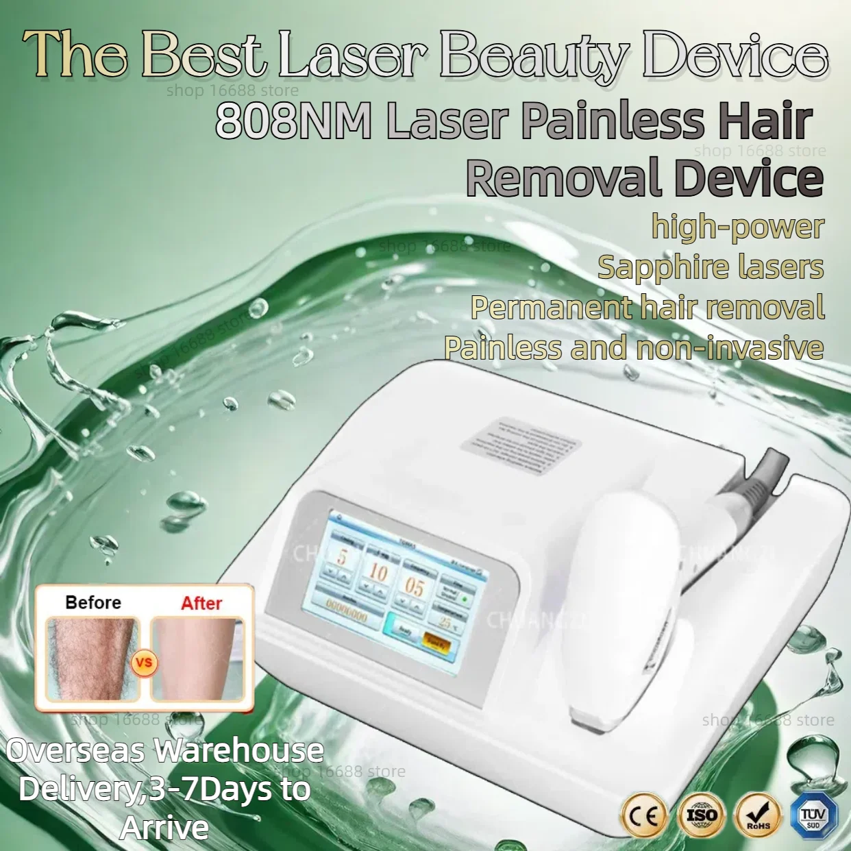 

Professional Results at Home 808nmm diode laser Permanent Hair Remover with Ice Hair Removal Diode Laser Technology