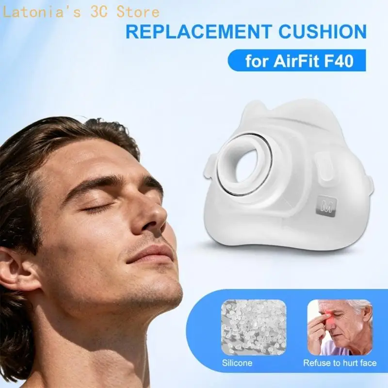 Full Face CPAP Masks Replacements Cushion for AirFit F40, with Soft Silicone X3UB