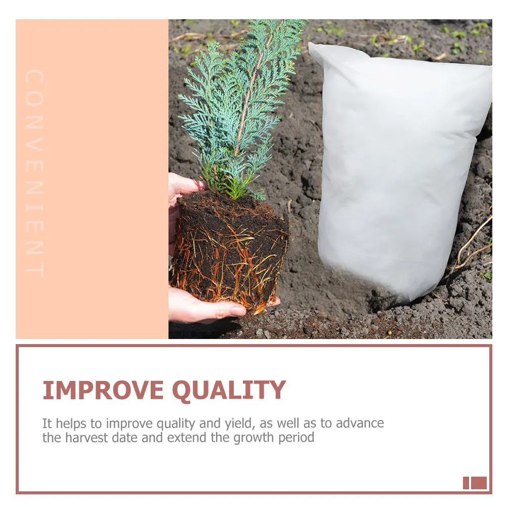 

3Pcs Winter Plant Protective Cover Frost Proof Non-Woven Fabric Cold-Resistant Plant Cover for Trees Shrubs Roses Tomatoes
