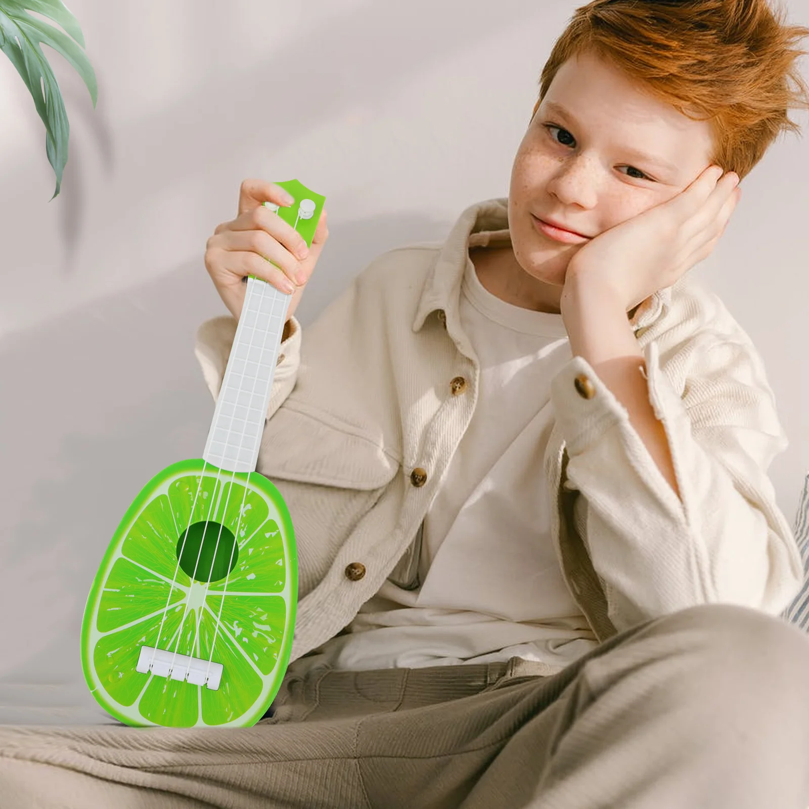Jeu de ukulélé pour enfants, matériel écologique de haute qualité, conception de Simulation, cadeau d'éducation musicale amusant, Mini jouet de guitare