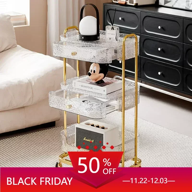 Beauty Salon Decor Furniture Storage Cart Wheels Golden Aesthetic Roulette Trolley Clinical Carrello Estetista Service Barber