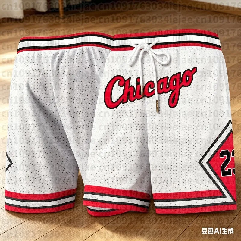 

Mens Basketball Pants Athletic Court Shorts Elastic Y2K Oversized Casual Quick Drying Shorts Suitable for Daily Fitnes