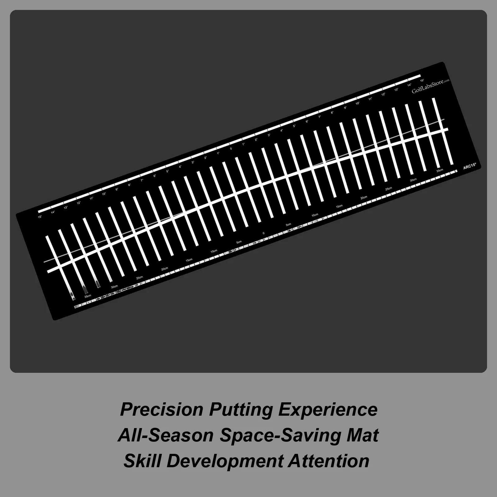 

Putting Mat For Indoors Golf Hitting Mat Training Aid With Alignment Putting Arc Simulator For Practice Men Dad Recreation On