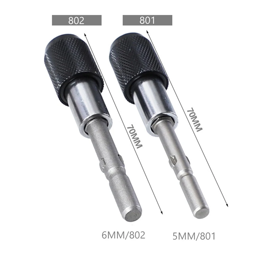 

2Pcs Screwdriver Bits Extend Bar 70mm For 801/802 To 1/4 Hex Shank Magnetic Screwdriver Bit Holder Quick Release Transfer Tools