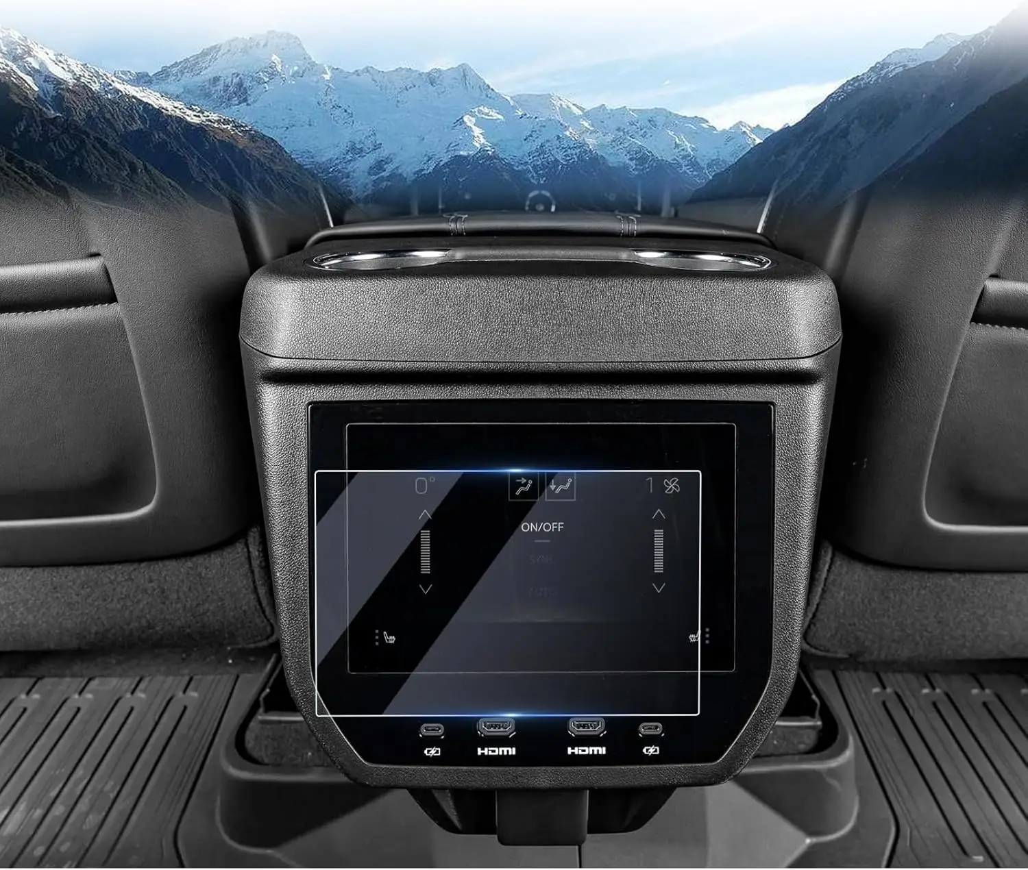 

2 Pcs PET film protector For 2025 GMC Yukon 8inch Air Conditioner Plastic Films Accessories Center AC Panel Screen