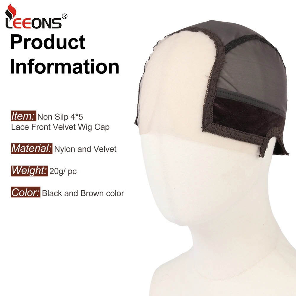 Adjustable Lace Wig Caps with Velvet Headband