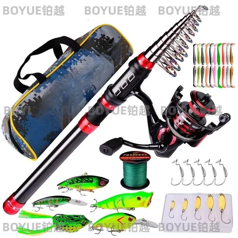 Kekasi All Round Fishing Rod Set Multi Bait Hook Combo for Freshwater Sea Angling Portable Telescopic Pole Kit Outdoor Gear