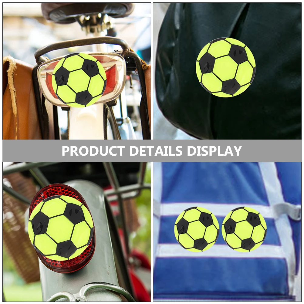 

4pcs Reflective Stickers For Bike Car Safety Warning Decal Night Riding Wheel Bag Anti-Collision Strips Outdoor Pvc