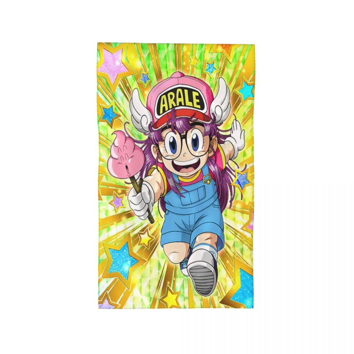 Custom Arale Dr.Slump Anime Soft Face Towel Quick Dry Pool Bath Cotton Towels Absorbent