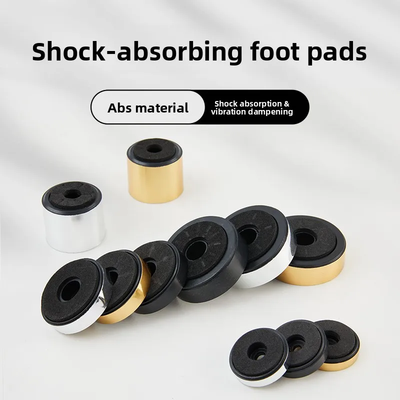 Silver edge Phnom Penh bronzing hot silver speaker machine foot pad 30 40 50mm power amplifier foot pad plastic pad EVA machine